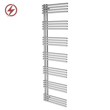 500mm (w) x 1800mm (h) Avantis Chrome Heated Towel Rail