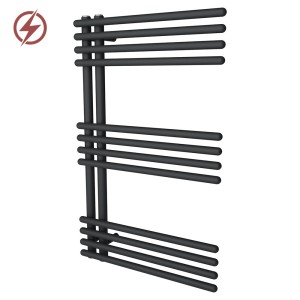 500mm (w) x 800mm (h) Avantis Black Designer Electric Towel Rail (Single Heat or Thermostatic)