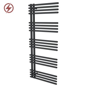 500mm (w) x 1200mm (h) Avantis Black Designer Electric Towel Rail (Single Heat or Thermostatic)