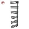 500mm (w) x 1500mm (h) Avantis Black Heated Towel Rail