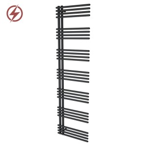 500mm (w) x 1800mm (h) Avantis Black Designer Electric Towel Rail (Single Heat or Thermostatic)