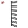 500mm (w) x 1800mm (h) Avantis Black Heated Towel Rail