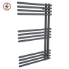 500mm (w) x 800mm (h) Avantis Anthracite Heated Towel Rail