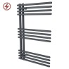 500mm (w) x 800mm (h) Avantis Anthracite Heated Towel Rail