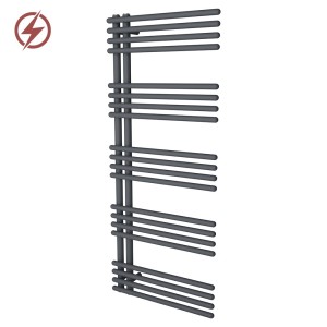 500mm (w) x 1200mm (h) Avantis Anthracite Designer Electric Towel Rail (Single Heat or Thermostatic)