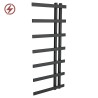 500mm (w) x 1200mm (h) Darley Black Heated Towel Rail