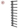500mm (w) x 1800mm (h) Darley Black Heated Towel Rail