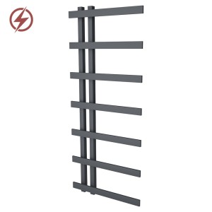 500mm (w) x 1200mm (h) Darley Anthracite Designer Electric Towel Rail (Single Heat or Thermostatic)