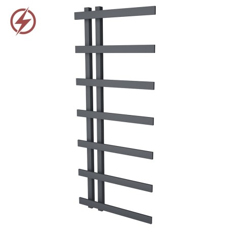 500mm (w) x 1200mm (h) Darley Anthracite Heated Towel Rail