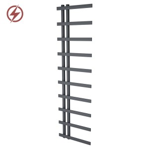 500mm (w) x 1800mm (h) Darley Anthracite Designer Electric Towel Rail (Single Heat or Thermostatic)
