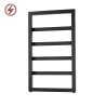 500mm (w) x 800mm (h) Davina Black Square Tube Towel Rail