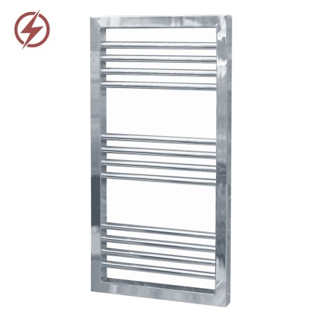 500mm (w) x 900mm (h) Seren Chrome Heated Towel Rail