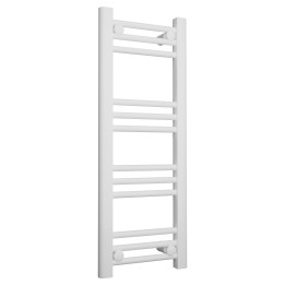 300mm  x 800mm  Straight White Heated Bathroom Towel Rail