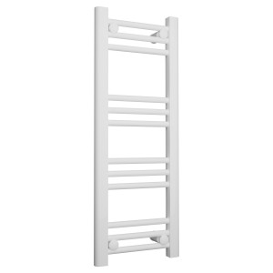 300mm (w) x 800mm (h) Straight White Towel Rail