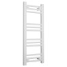 300mm  x 800mm  Straight White Heated Bathroom Towel Rail