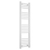 300mm  x 1200mm  Straight White Heated Bathroom Towel Rail