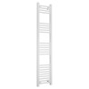300mm  x 1500mm  Straight White Heated Bathroom Towel Rail
