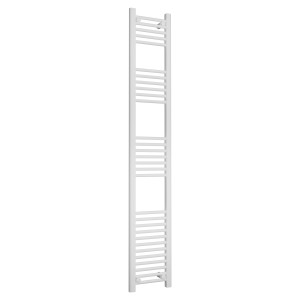 300mm (w) x 1800mm (h) Straight White Towel Rail