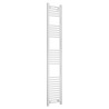 300mm  x 1800mm  Straight White Heated Bathroom Towel Rail