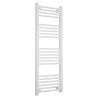 400mm (w) x 1200mm (h) Straight White Towel Rail