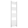 400mm (w) x 1500mm (h) Straight White Towel Rail