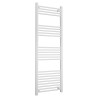 500mm (w) x 1500mm (h) Straight White Towel Rail