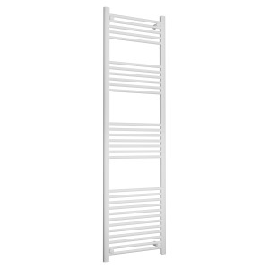500mm (w) x 1800mm (h) Straight White Towel Rail