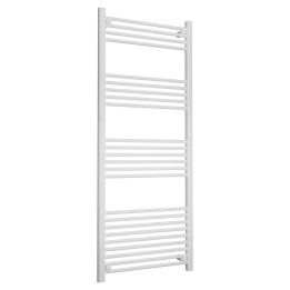 600mm (w) x 1500mm (h) Straight White Towel Rail