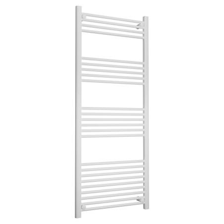 600mm (w) x 1500mm (h) Straight White Towel Rail