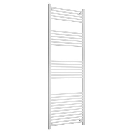 600mm (w) x 1800mm (h) Straight White Towel Rail