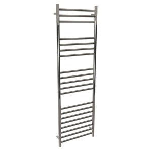 500mm (w) x 1600mm (h) Polished Straight Stainless Steel Towel Rail