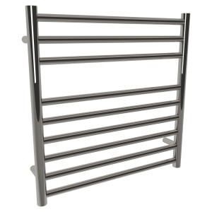 600mm (w) x 600mm (h) Polished Straight Stainless Steel Towel Rail