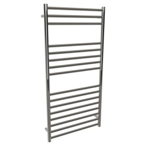 600mm (w) x 1200mm (h) Polished Straight Stainless Steel Towel Rail