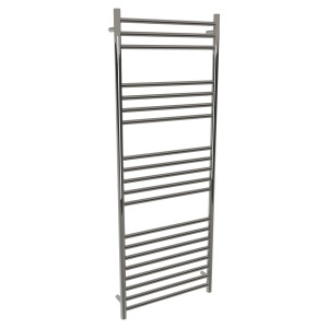 600mm (w) x 1600mm (h) Polished Straight Stainless Steel Towel Rail