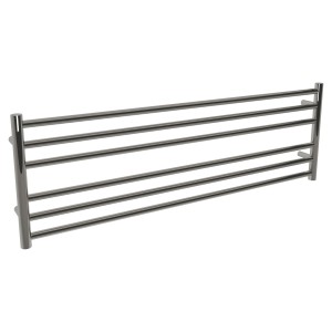 1200mm (w) x 400mm (h) Polished Straight Stainless Steel Towel Rail