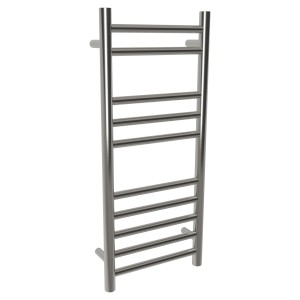 350mm (w) x 800mm (h) Brushed Straight Stainless Steel Towel Rail