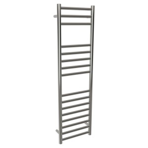 350mm (w) x 1200mm (h) Brushed Straight Stainless Steel Towel Rail