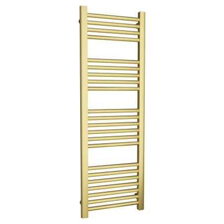 400mm (w)  x 1200mm (h) Straight Brushed Brass Towel Rail