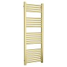 400mm (w)  x 1200mm (h) Straight Brushed Brass Towel Rail