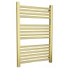 500mm (w)  x 800mm (h) Straight Brushed Brass Towel Rail