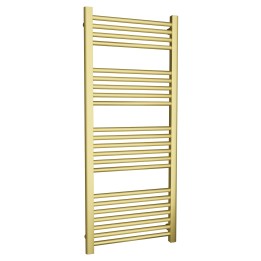 500mm (w)  x 1200mm (h) Straight Brushed Brass Towel Rail