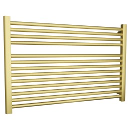 900mm (w)  x 600mm (h) Straight Brushed Brass Towel Rail