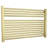 900mm (w)  x 600mm (h) Straight Brushed Brass Towel Rail