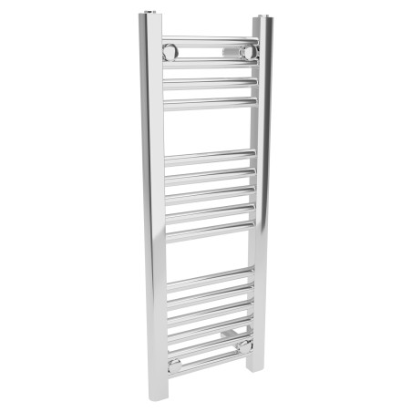 300mm (w) x 800mm (h) Straight Chrome Heated Towel Rail