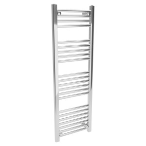 400mm (w)  x 1200mm (h) Straight Chrome Towel Rail
