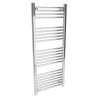 500mm (w) x 1200mm (h) Straight Chrome Heated Towel Rail
