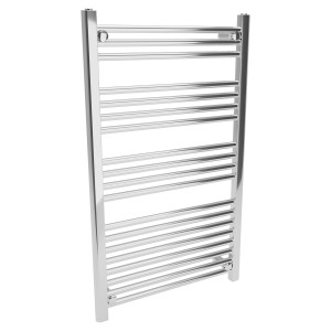 600mm (w)  x 1000mm (h) Straight Chrome Towel Rail