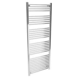 600mm (w)  x 1600mm (h) Straight Chrome Towel Rail