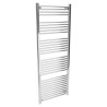 600mm (w) x 1600mm (h) Straight Chrome Heated Towel Rail