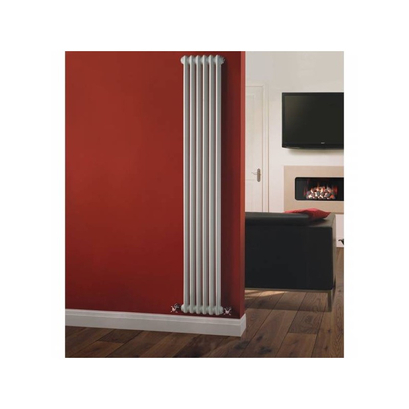 "Korona" 2 Column White Vertical Radiators (12 Sizes